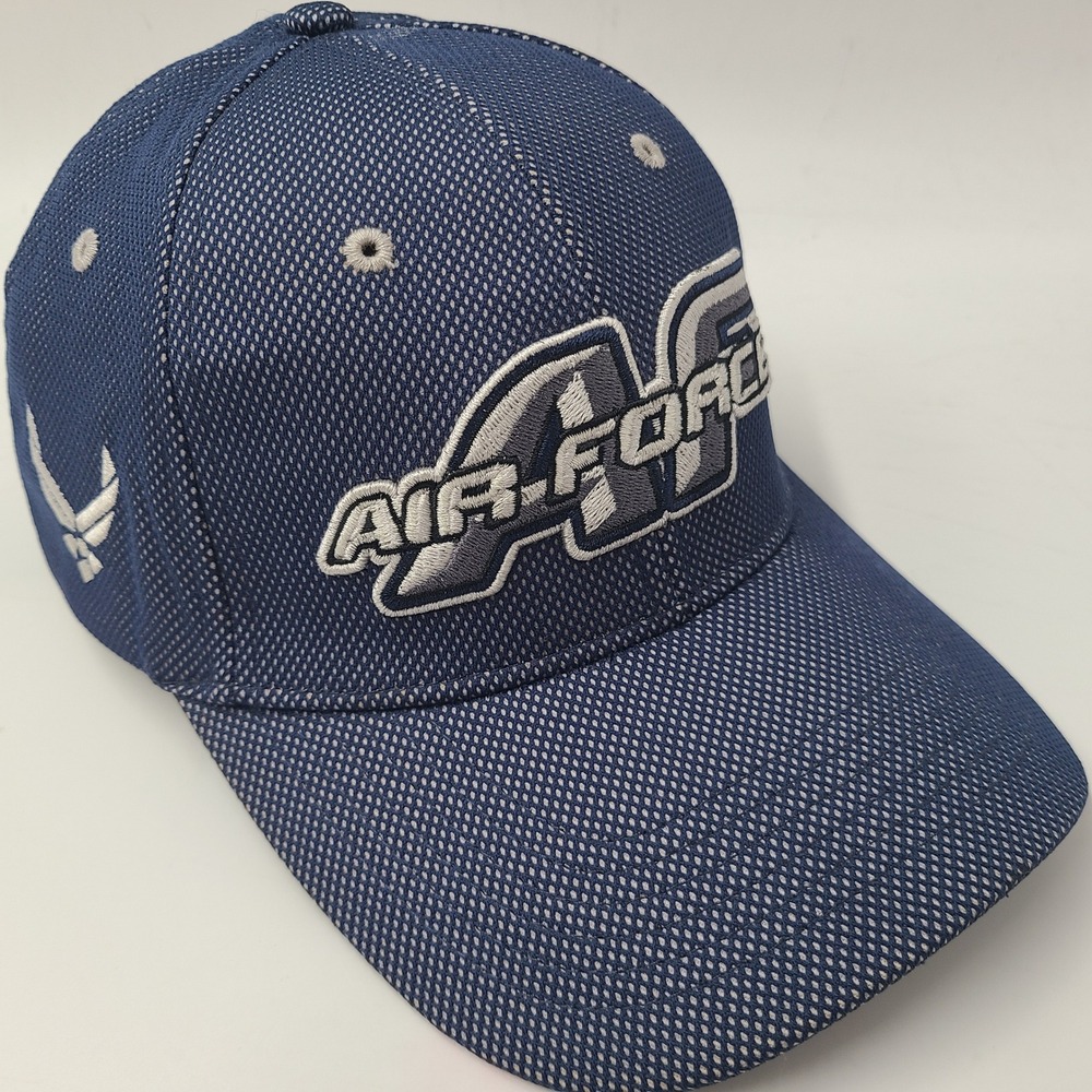 Air Force Hat Adjustable‎ Blue Gray Military Logo United States USA AF USAF Men